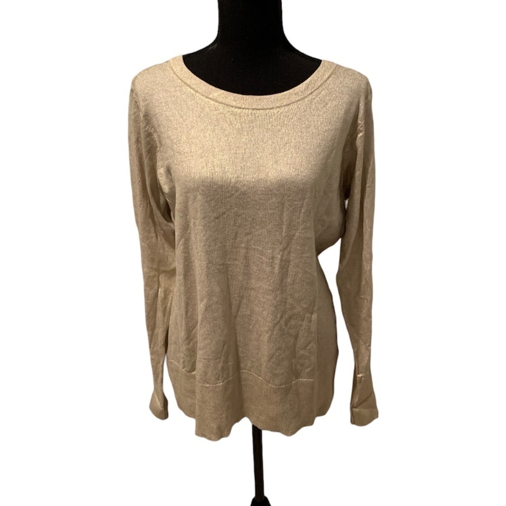 Halogen Sweater Gold Large NWT